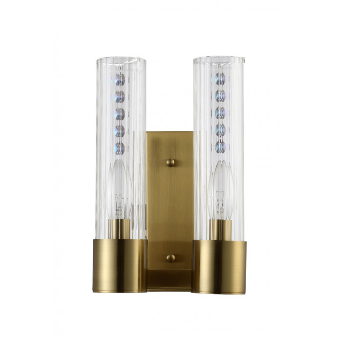Бра Crystal Lux OTONO OTONO AP2 BRASS/TRANSPARENTE