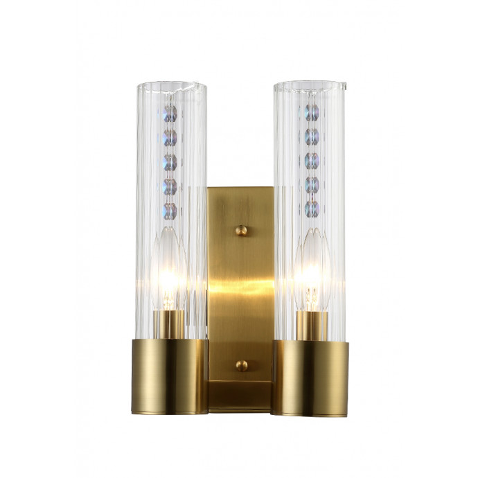 Бра Crystal Lux OTONO OTONO AP2 BRASS/TRANSPARENTE