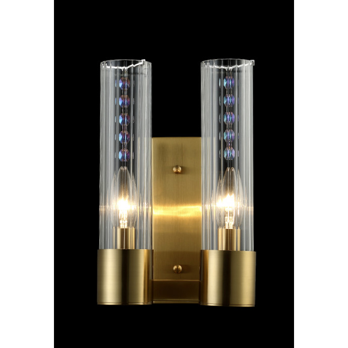 Бра Crystal Lux OTONO OTONO AP2 BRASS/TRANSPARENTE