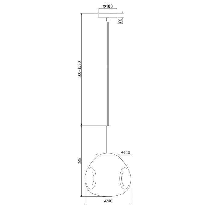 Подвесной светильник Maytoni Pendant P014PL-01G