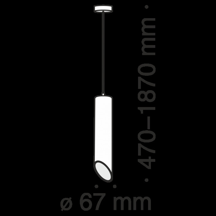 Подвесной светильник Technical P027PL-01B