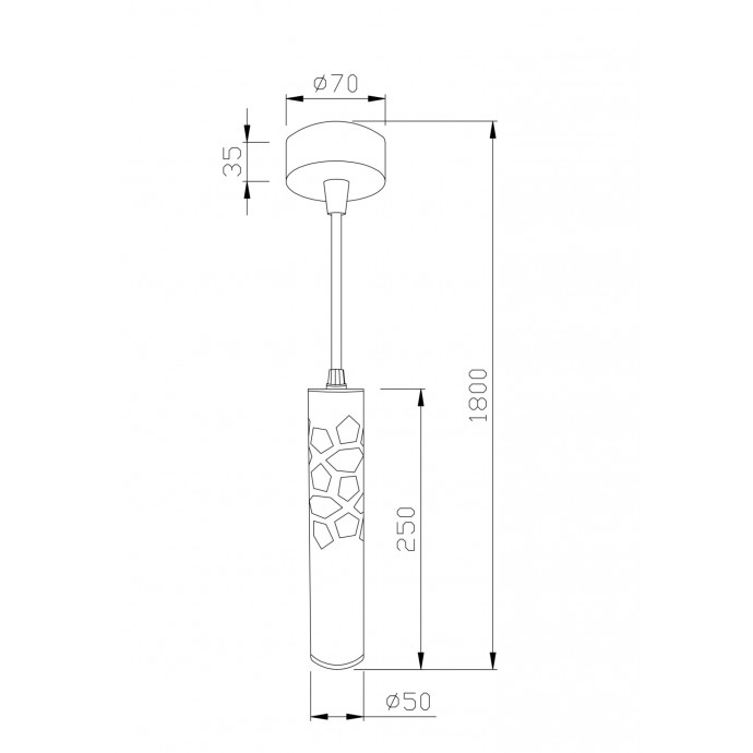 Подвесной светильник Technical P037PL-L11W4K