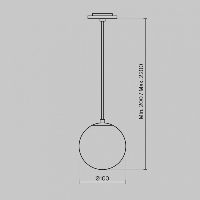 Подвесной светильник Maytoni Pendant P039PL-5W3K-10INS-B