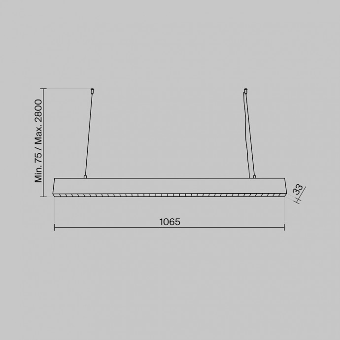 Подвесной светильник Technical P050PL-L40B4K