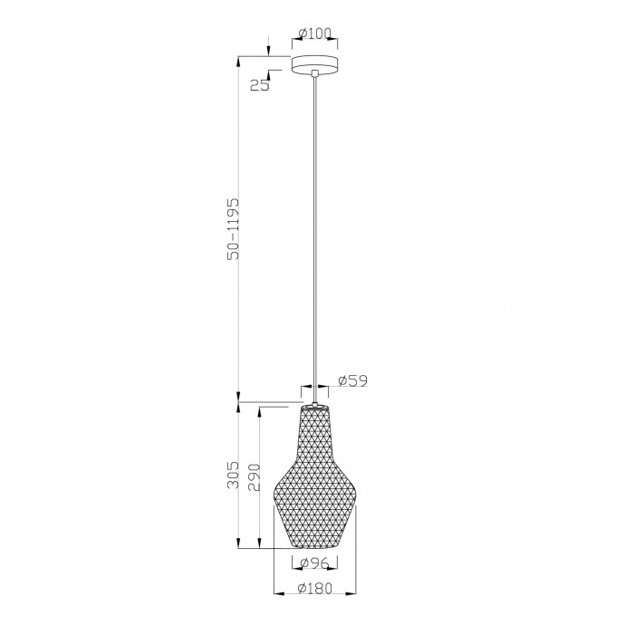 Подвесной светильник Maytoni Pendant P054PL-01B1
