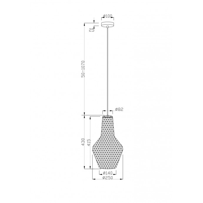 Подвесной светильник Maytoni P055PL-01B