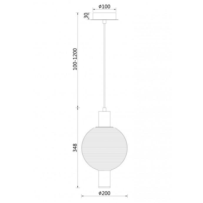 Подвесной светильник Maytoni Pendant P060PL-01BS