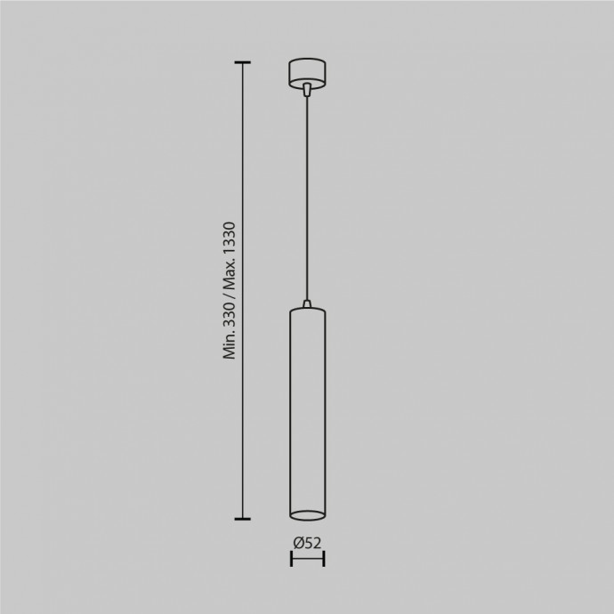 Подвесной светильник Technical P072PL-L12W4K-BS