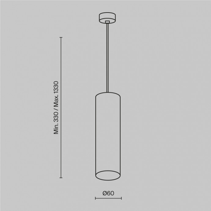 Подвесной светильник Maytoni Pendant P075PL-01B