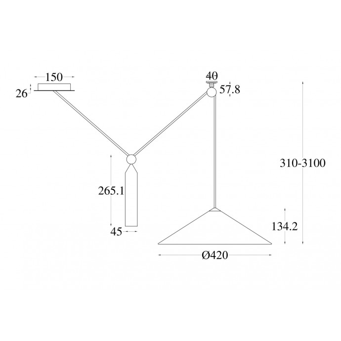 Подвесной светильник Maytoni Pendant P080PL-01B