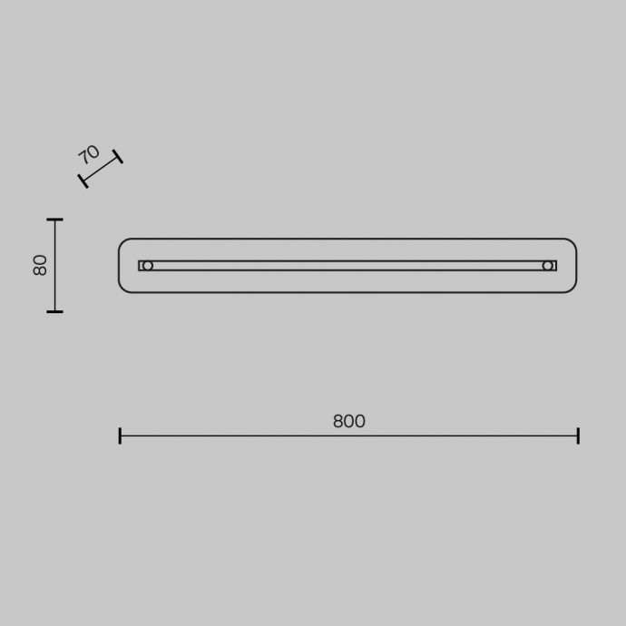 Настенный светильник (бра) Maytoni P091WL-L21CH3K