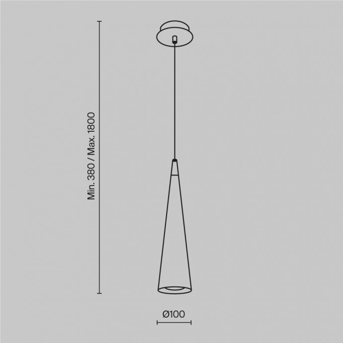 Подвесной светильник Technical P318-PL-01-W