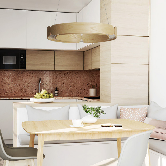 Подвесной Кольцевой Светильник Range 1 D70  Light Wood By Imperiumloft