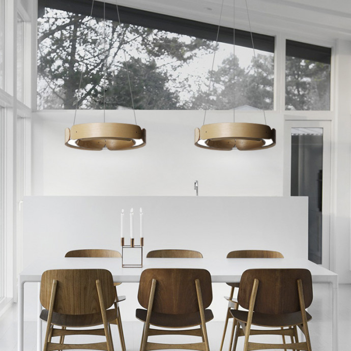 Подвесной Кольцевой Светильник Range 1 D70  Light Wood By Imperiumloft