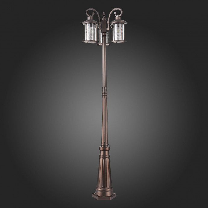 SL080.425.03 Светильник уличный наземный ST-Luce Темный кофе/Прозрачный, Темный кофе E27 3*100W LASTERO