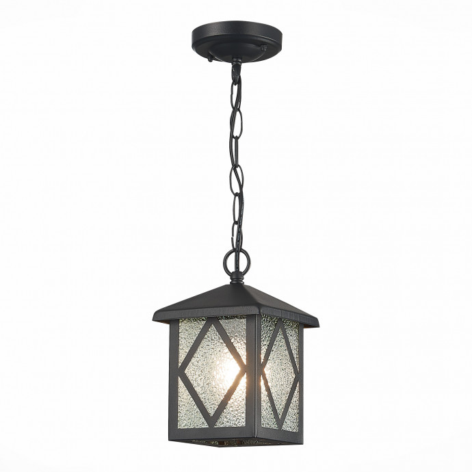 SL084.403.01 Светильник уличный подвесной ST-Luce Черный/Черный, Прозрачный E27 1*60W LORNE