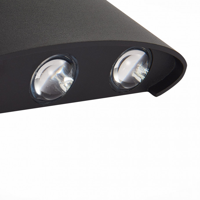 SL089.401.06 Светильник уличный настенный ST-Luce Черный кварцевый LED 6*1W 4000K BISELLO