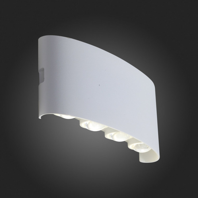 SL089.501.08 Светильник уличный настенный ST-Luce Белый кварцевый LED 8*1W 4000K BISELLO