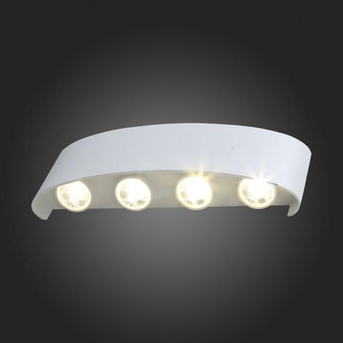 SL089.501.08 Светильник уличный настенный ST-Luce Белый кварцевый LED 8*1W 4000K BISELLO