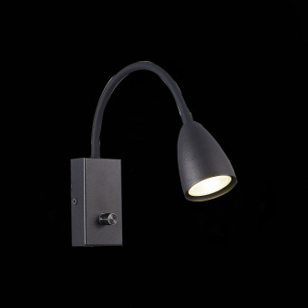 SL1014.401.01 Светильник настенный ST-Luce Черный/Черный GU10 1*3W Настенные светильники