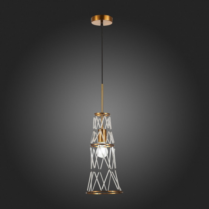 SL1016.203.01 Светильник подвесной ST-Luce Золотистый/Золотистый, Прозрачный E27 1*60W NARRIO