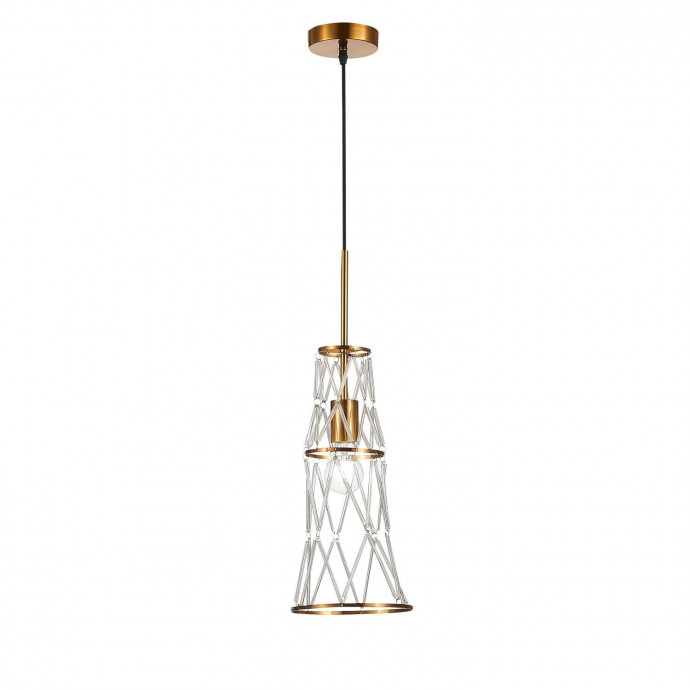 SL1016.203.01 Светильник подвесной ST-Luce Золотистый/Золотистый, Прозрачный E27 1*60W NARRIO
