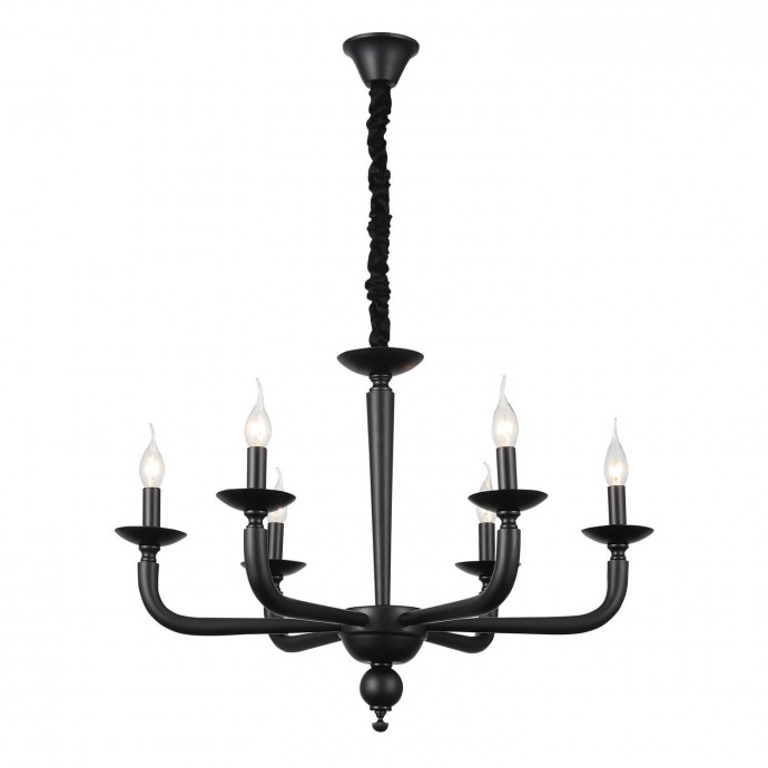 SL1114.403.06 Люстра подвесная ST-Luce Черный E14 6*40W FORTEZA