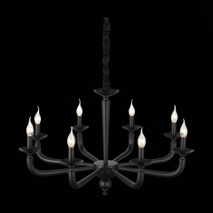 SL1114.403.08 Люстра подвесная ST-Luce Черный E14 8*40W FORTEZA