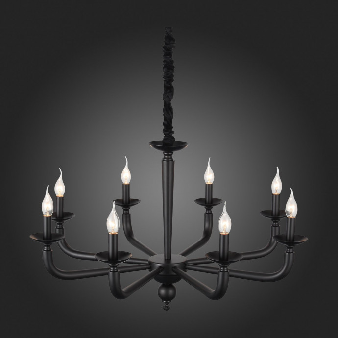 SL1114.403.08 Люстра подвесная ST-Luce Черный E14 8*40W FORTEZA