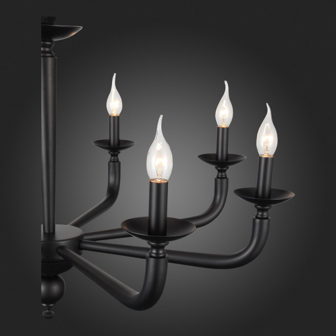 SL1114.403.08 Люстра подвесная ST-Luce Черный E14 8*40W FORTEZA