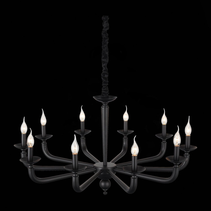 SL1114.403.10 Люстра подвесная ST-Luce Черный E14 10*40W FORTEZA