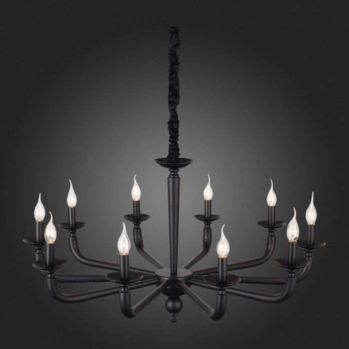 SL1114.403.10 Люстра подвесная ST-Luce Черный E14 10*40W FORTEZA