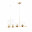 SL1119.203.04 Светильник подвесной ST-Luce Золотистый/Прозрачный E14 4*40W TENERESA