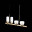 SL1119.203.04 Светильник подвесной ST-Luce Золотистый/Прозрачный E14 4*40W TENERESA
