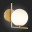 SL1148.301.01 Светильник настенный ST-Luce Латунь/Белый G9 1*5W CODDA