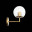 SL1150.201.01 Светильник настенный ST-Luce Матовое золото/Прозрачный E27 1*40W LIORA