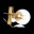 SL1150.203.08 Светильник подвесной ST-Luce Матовое золото/Прозрачный E27 8*40W (из 3-х коробок) LIORA