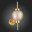 SL1155.301.01 Светильник настенный ST-Luce Латунь/Коньячный E14 1*40W MARENA