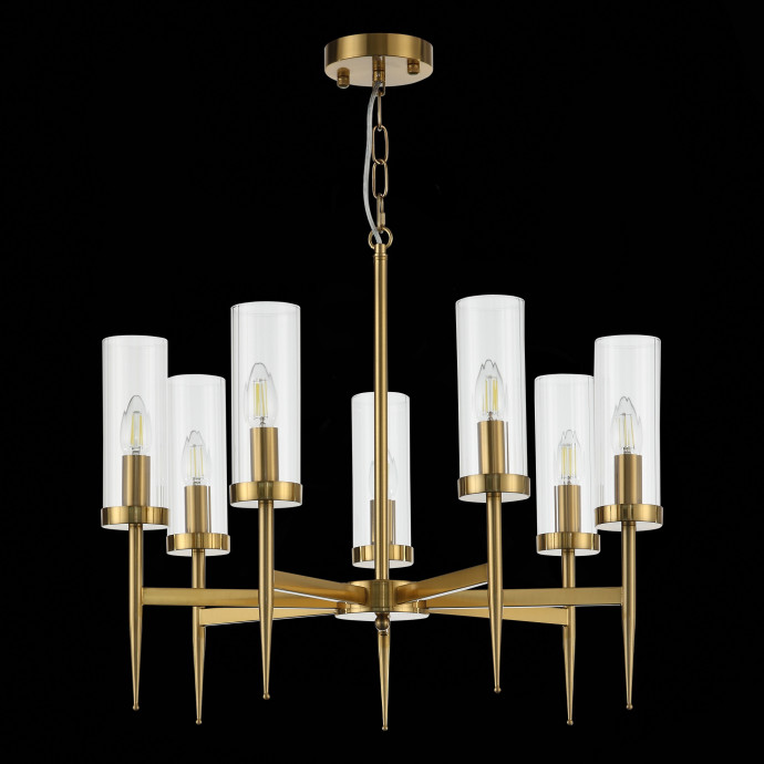 SL1159.303.07 Люстра подвесная ST-Luce Латунь/Латунь, Прозрачный E14 7*60W ACAZIO