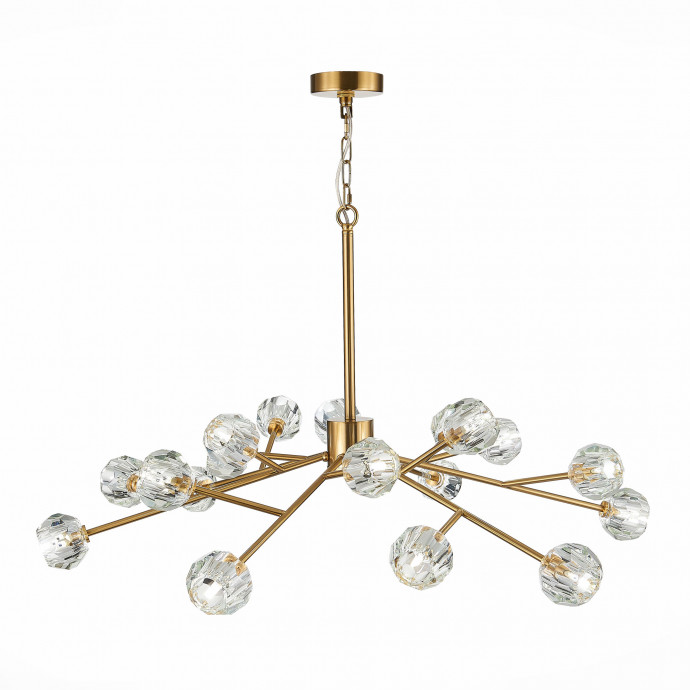 SL1166.303.18 Светильник подвесной ST-Luce Латунь/Прозрачный G9 LED 18*5W ROMANO