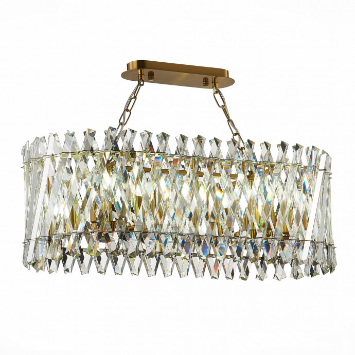 SL1170.303.10 Светильник подвесной ST-Luce Латунь/Прозрачный E14 10*40W FABIO