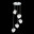 SL1175.103.05 Светильник подвесной ST-Luce Хром/Прозрачный E14 5*40W PORTICI