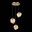 SL1175.303.03 Светильник подвесной ST-Luce Латунь/Янтарный E14 3*40W PORTICI