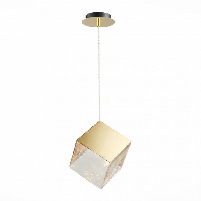 SL1182.203.01 Подвес ST-Luce Золотистый/Прозрачный, Золотистый G9 1*5W RIELLO