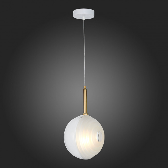 SL1183.503.01 Подвес ST-Luce Латунь/Белый G4 1*5W FOLIGNO