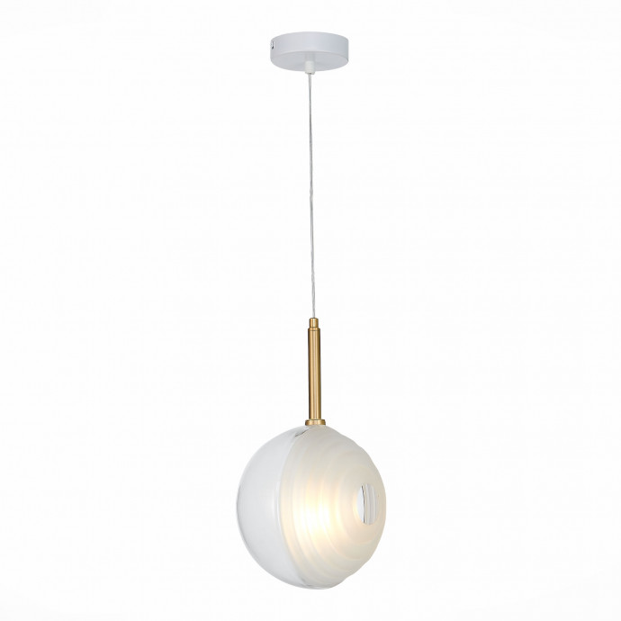 SL1183.503.01 Подвес ST-Luce Латунь/Белый G4 1*5W FOLIGNO