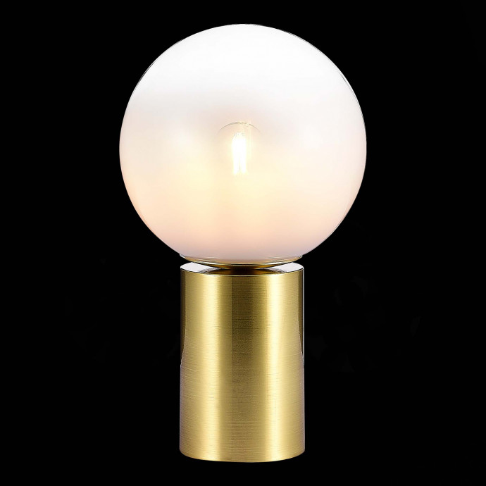 SL1190.204.01 Настольная лампа ST-Luce Золотистый/Прозрачно-белый E27 1*60W CASSIUS