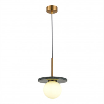 SL1191.363.01 Светильник подвесной ST-Luce Латунь/Латунь, Зеленый G9 LED 1*5W 4000K NEBULA