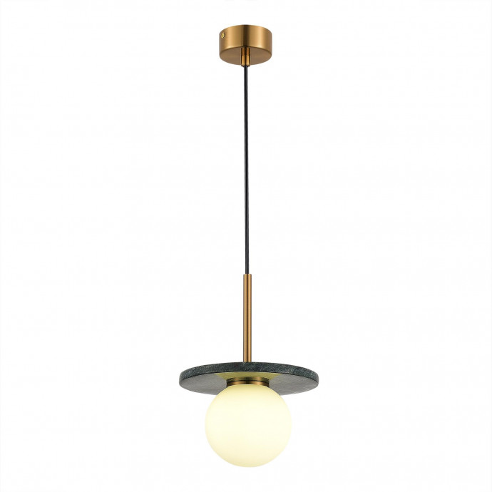 SL1191.363.01 Светильник подвесной ST-Luce Латунь/Латунь, Зеленый G9 LED 1*5W 4000K NEBULA