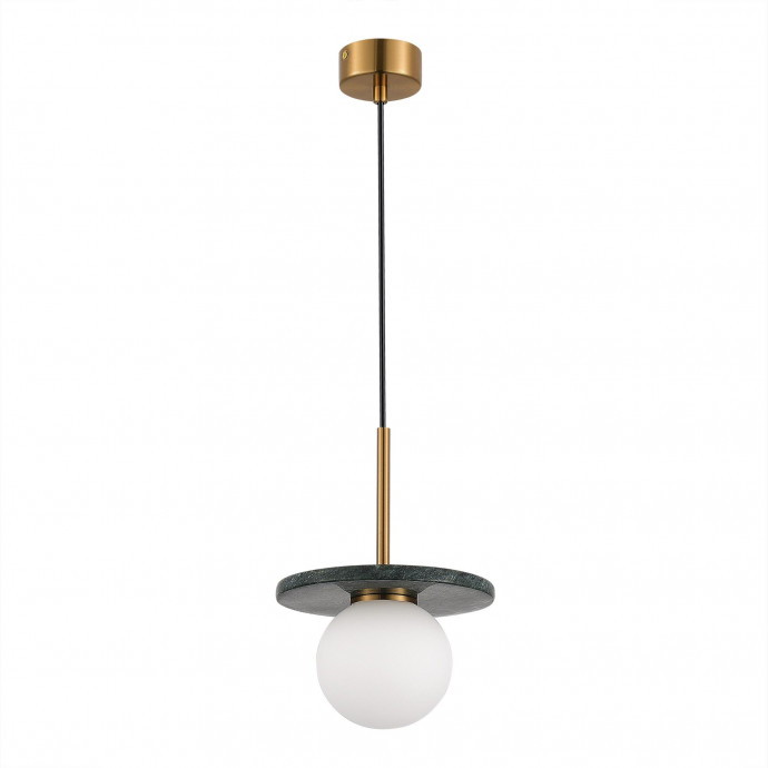 SL1191.363.01 Светильник подвесной ST-Luce Латунь/Латунь, Зеленый G9 LED 1*5W 4000K NEBULA